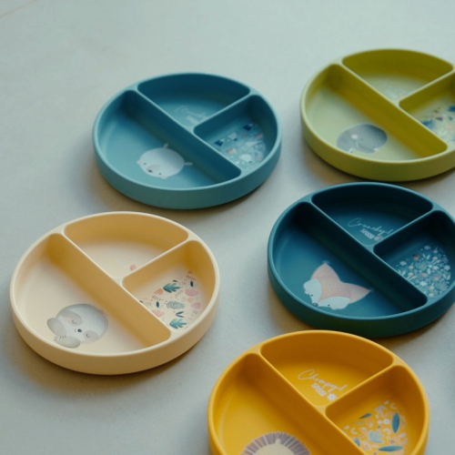 Piatto con ventosa in silicone - Leone Chompy