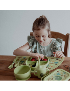 Piatto con ventosa in silicone - Dinosauro Cracky 2