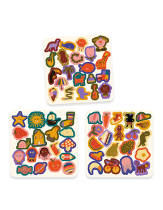 60 adesivi in feltro - I simpaticoni 2