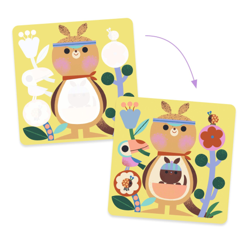 Disegni magici da colorare con acqua - Cucù! Cuccioli dal mondo