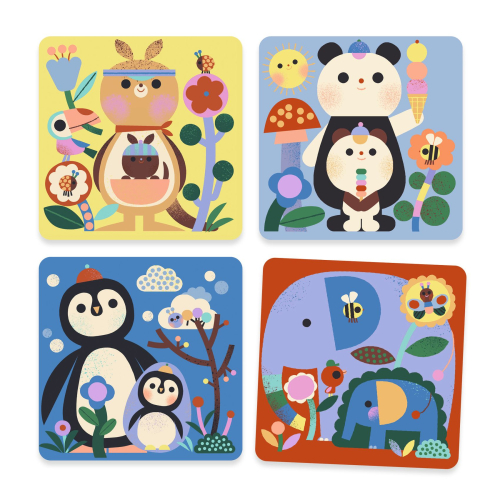 Disegni magici da colorare con acqua - Cucù! Cuccioli dal mondo