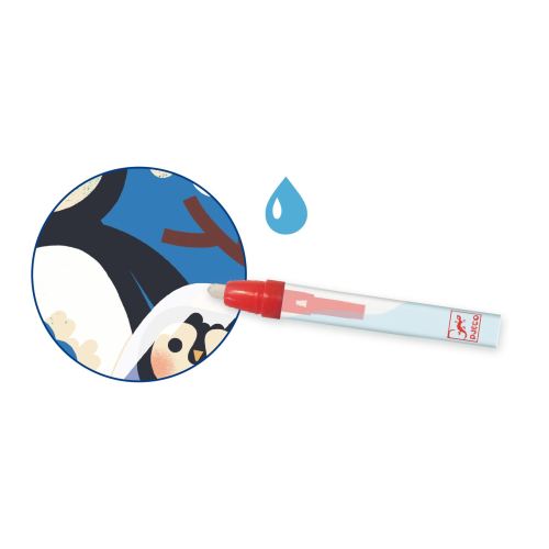 Disegni magici da colorare con acqua - Cucù! Cuccioli dal mondo