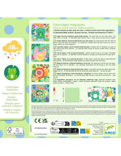 Disegni magici da colorare con acqua - Cucù! Cuccioli del giardino 2