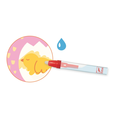 Disegni magici da colorare con acqua - Cucù! Cuccioli del giardino