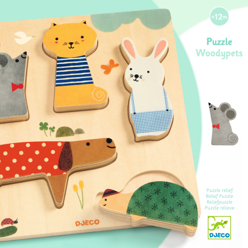 Gioco puzzle in legno - Woodypets
