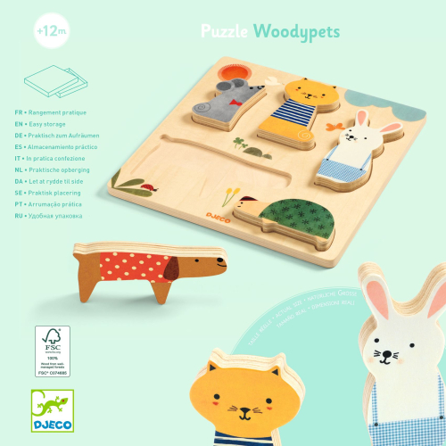 Gioco puzzle in legno - Woodypets