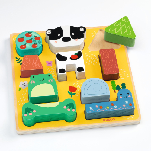 Gioco puzzle in legno - Puzzle&Match Happy