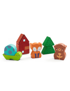 Gioco puzzle in legno - Puzzle&Match Rainbow 2