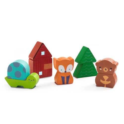 Gioco puzzle in legno - Puzzle&Match Rainbow