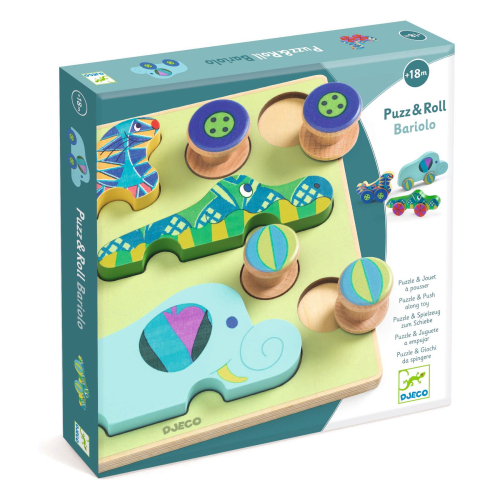 Gioco puzzle in legno - Puzzle&Roll Bariolo