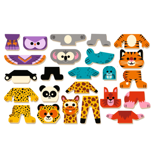 Gioco puzzle magnetico - Inzebox Mix'n'match