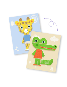 Gioco puzzle magnetico - Inzebox Animals 2