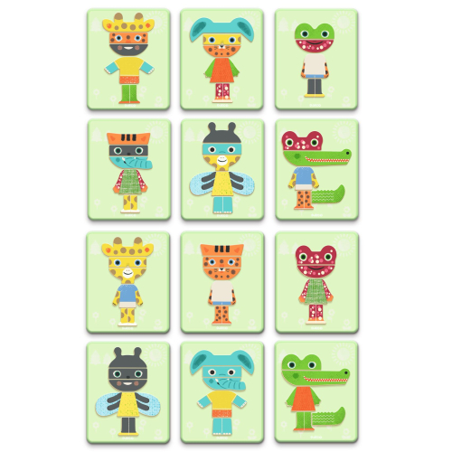Gioco puzzle magnetico - Inzebox Animals