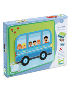 Gioco puzzle magnetico - Inzebox Veicoli