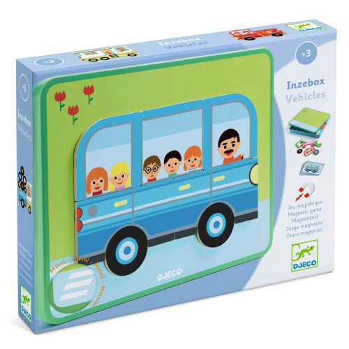 Gioco puzzle magnetico - Inzebox Veicoli