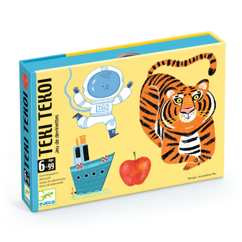 Carte da gioco - Téki-Tékoi + 4 portacarte in legno