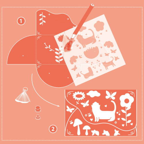 Kit Fai da Te - pochette e portamonete - Amici gioiosi