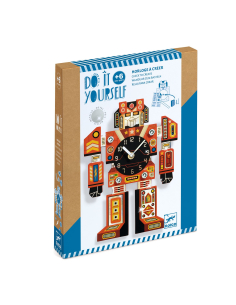 Kit Fai da Te - orologio a forma di robot da decorare e assemblare - Robotime