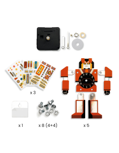 Kit Fai da Te - orologio a forma di robot da decorare e assemblare - Robotime 2