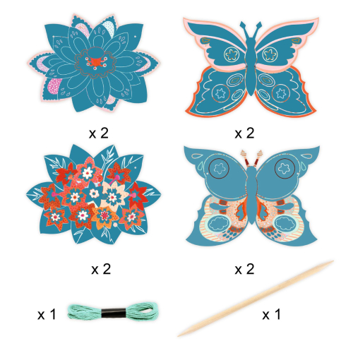 Kit ATTIVITÀ CREATIVE - The flower garden - 6 attività