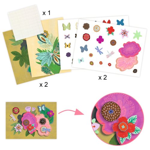Kit ATTIVITÀ CREATIVE - The flower garden - 6 attività