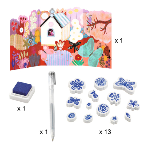 Kit ATTIVITÀ CREATIVE - The flower garden - 6 attività