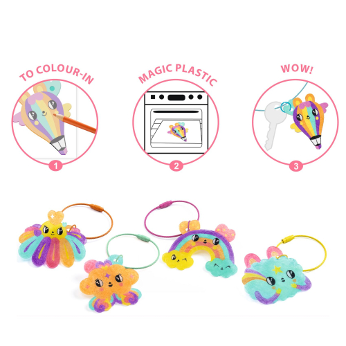 DIY kit fai da te per creare portachiavi - Kawaii