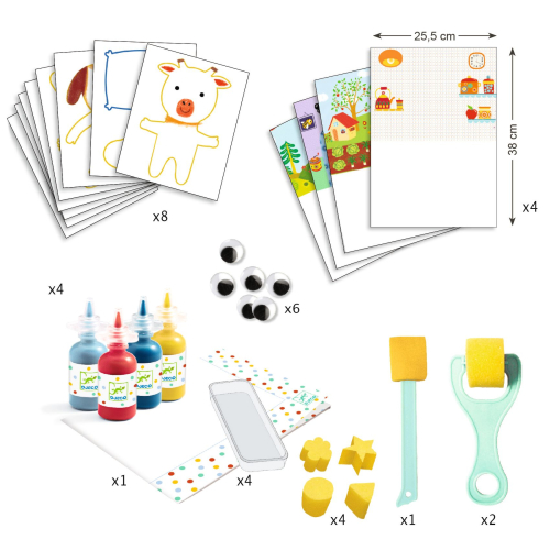 Kit PITTURA A SPUGNA - Cudly toy adventures
