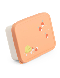 Porta merenda in silicone e acciaio inox - Trois petits lapins 2