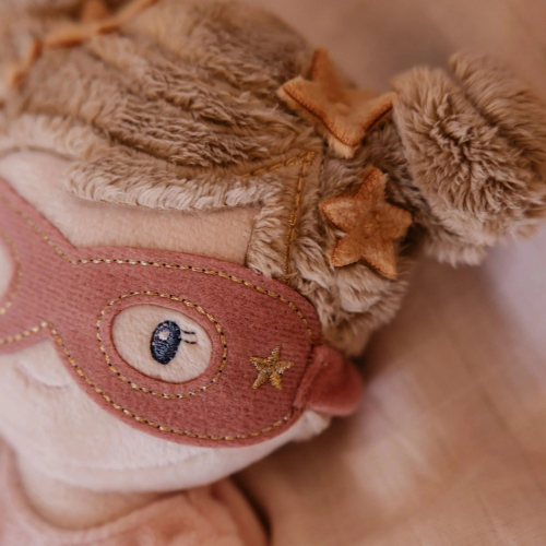 Bambola morbida - Super Eroe Rosa