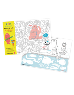 Set 40 tovagliette da colorare con attività - Les Schmouks