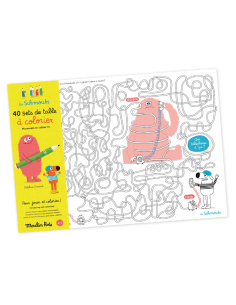 Set 40 tovagliette da colorare con attività - Les Schmouks 2