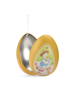 Uovo grande in latta - Giallo - 19 cm
