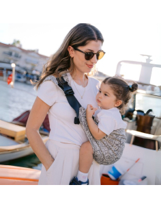 Fascia portabebè ergonomica - Up & Down Efes Paisley Hazel Light