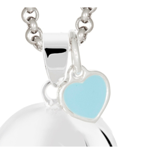 Ciondolo - cuore azzurro (solo ciondolo)