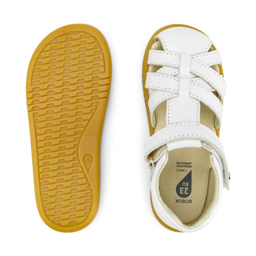 Bobux IWalk - Sandaletto a ragnetto Cross Jump - White