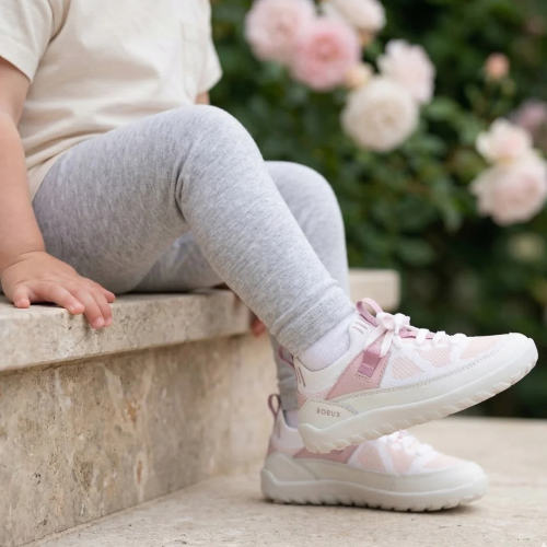 Scarpe Bearfoot Alpha - Meta - White-Parfait Pink