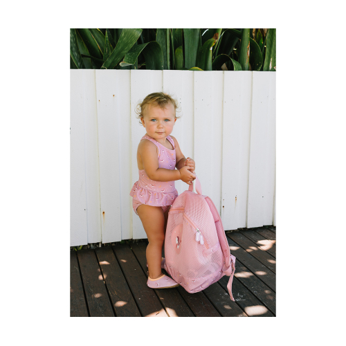 Zainetto Spiaggia - Anti Sabbia Pink Whale