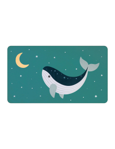 Telo Microfibra - Teal Whale