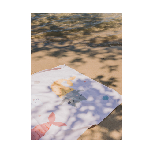 Telo Microfibra - Mermaid Cats