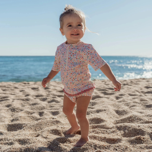 Shirt UV Manica Corta - Floral print