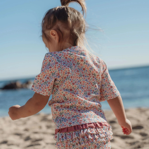 Shirt UV Manica Corta - Floral print