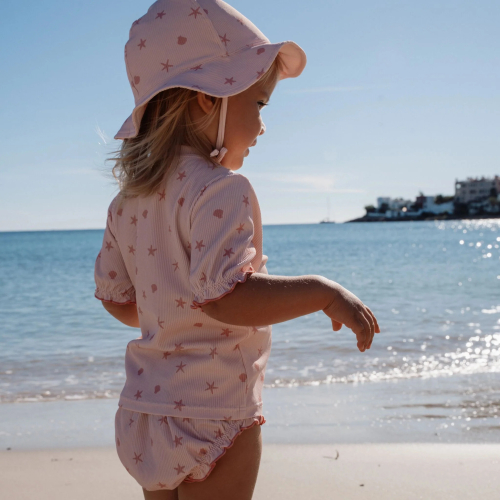 Shirt UV Manica Corta - Shell Pink