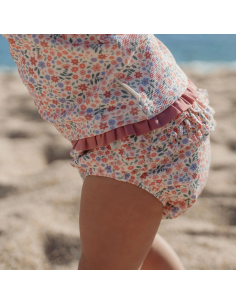Pannolino da nuoto contenitivo - Floral Pink 2