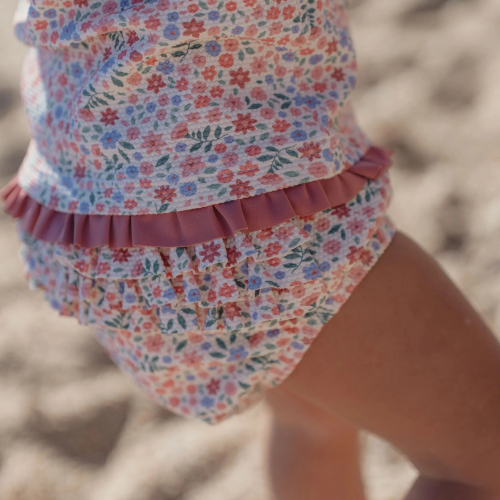 Pannolino da nuoto contenitivo - Floral Pink