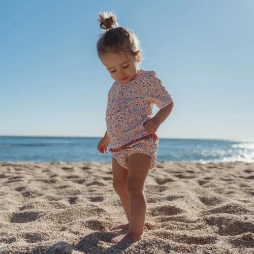 Pannolino da nuoto contenitivo - Floral Pink