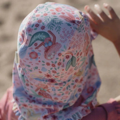 Cappello da mare con falda protettiva - Mermaid Pink
