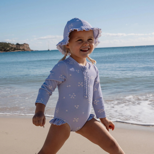 Cappello per il sole reversibile - Floral Lavander