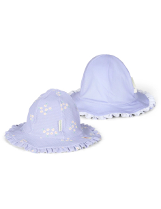 Cappello per il sole reversibile - Floral Lavander