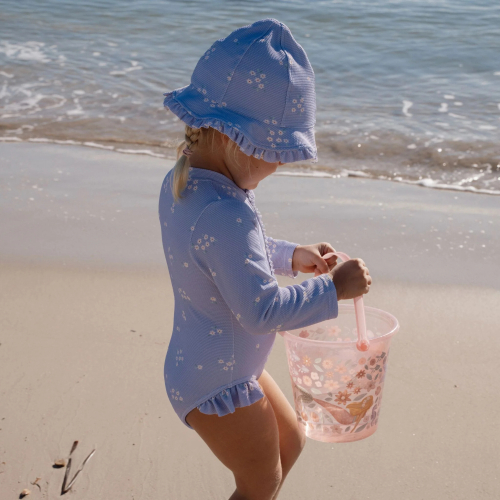 Cappello per il sole reversibile - Floral Lavander